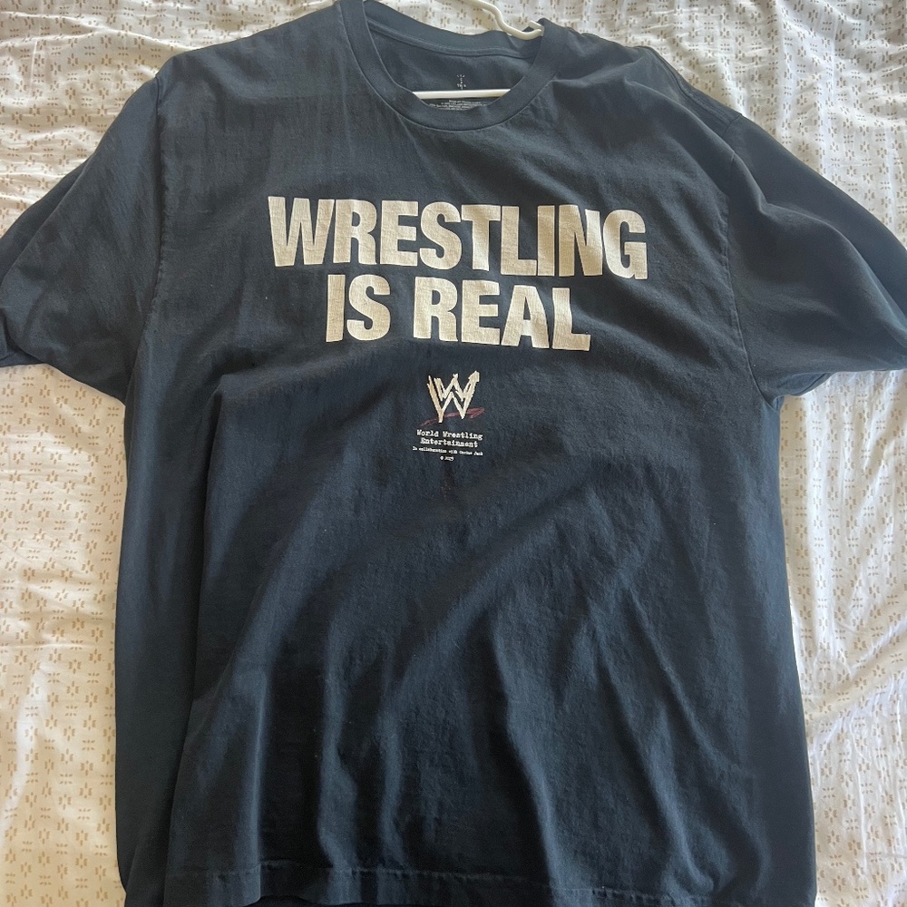 Travis Scott WWE Wrestling is Real T-shirt